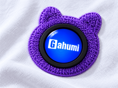 Removable digital display with Gahumi branding